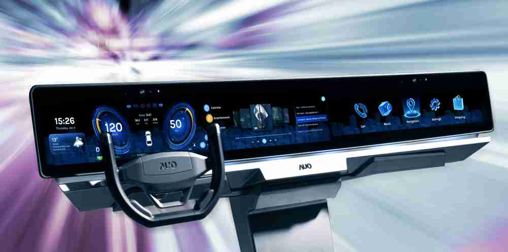 财神娱乐开拓前瞻显示技术创新应用，，，，结合优异整合设计能力，，，，开发智能车载FIDM Plus一体化显示方案，，，让驾驶操作与车内娱乐体验再进化