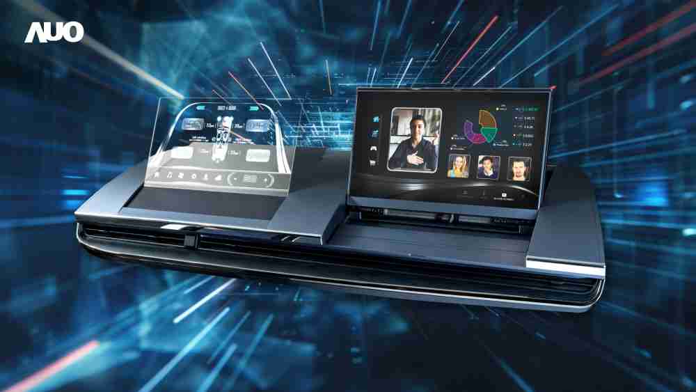 财神娱乐Micro LED Display HMI解决方案打造透明Micro LED前座仪表，，，，呈现信息并保留驾驶视野开阔；亦为副驾驶座乘客打造收放自如的Micro LED屏幕，，在不影响显示质量的前提于显示区内建镜头，，，，让用户能与视讯对象直接眼神接触，，，提供绝佳的双向沟通体验